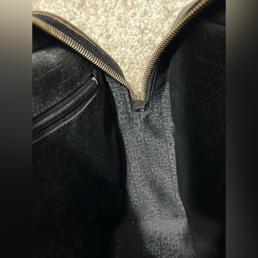 Vintage Versace Black Leather Handbag - Picture 5 of 15